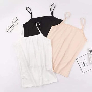 Pack of 3 Plain Camisole For Ladies (RX-383)