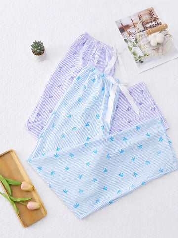 Pack of 2 Small Bow Printed Plazzo for her (RX-479)