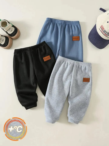 Kids Winter Cuff Trousers - Pack of 3 (Blue, Black & Grey) (RX-632)
