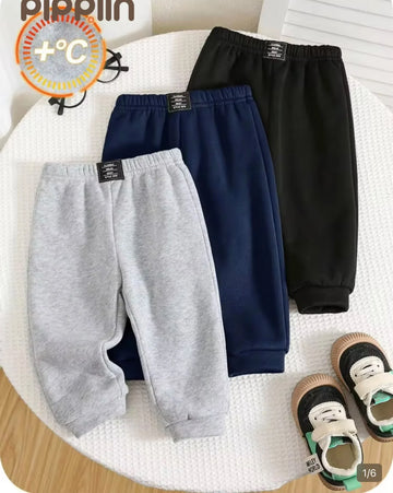 Kids Classic Winter Trousers - Pack of 3 (Navy Blue,Black & Grey) (RX-630)