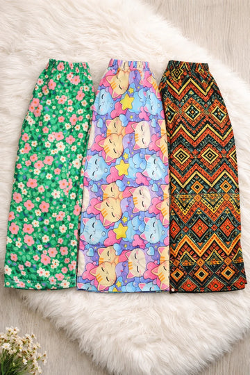 Pack of 3 Digital printed Pjs For her (MN-100005)