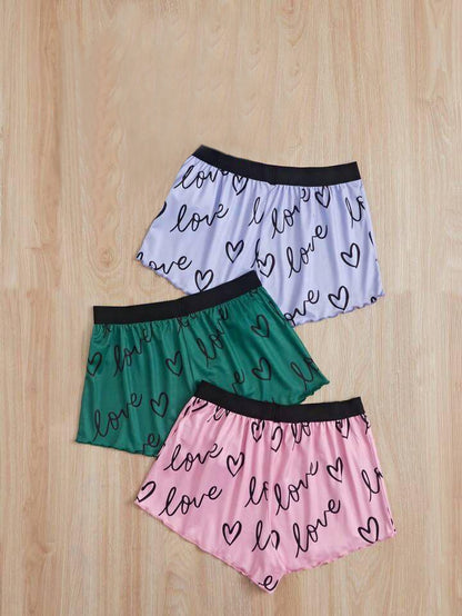 Pack of 3 Printed Shorts For Ladies (RX-197)